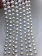 AA+ 8-10mm white baroque near round Edison Freshwater Pearl,ED10-2A-2-51