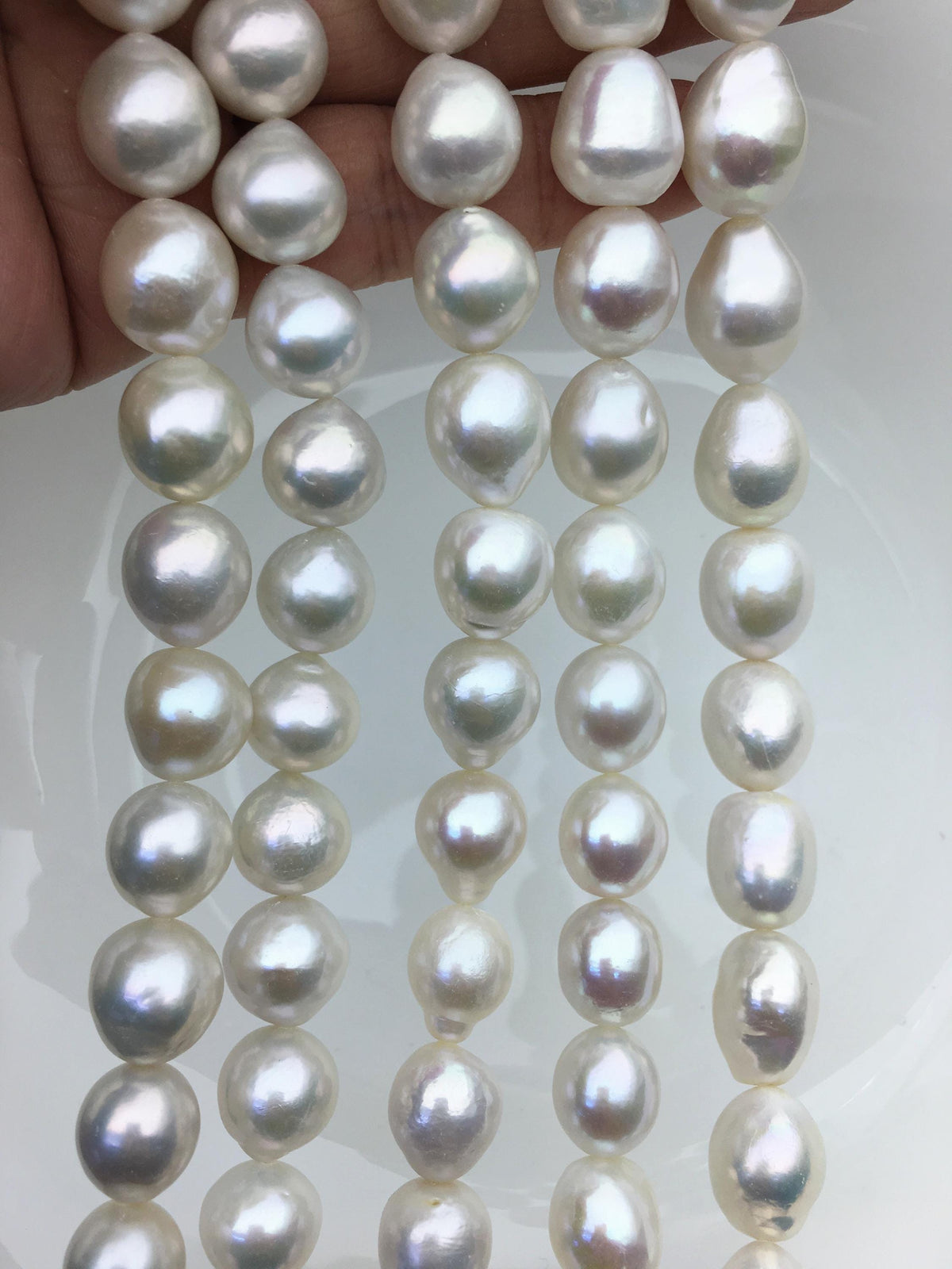 AAA- 12-14mm white big drop Edison Freshwater Pearl,ED12-2A-5-12