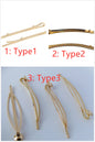 5pcs 14K Plated Gold Hair Clip for make Freshwater Pearl Hairpin,Wedding Barrette,Retro Pearl Hairclip,Boho Minimalist Dainty Pearl,AAL-004