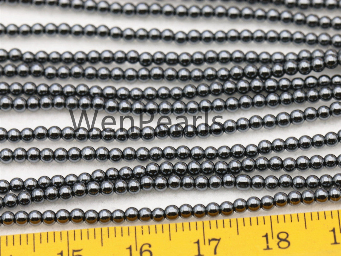 Hematite,2mm Smooth Round,AAA,180 beads,15.5 inches,G50-R2-008