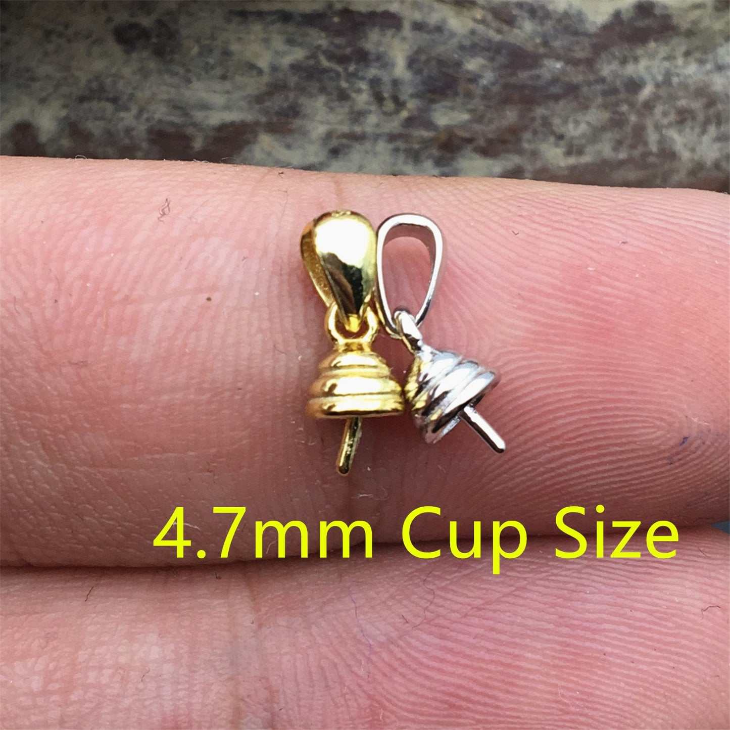 4.7mm Cup Size S925 sterling silver pendant hook, for pendant,for DIY,wholesale,ASL-P-007