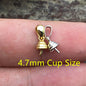 4.7mm Cup Size S925 sterling silver pendant hook, for pendant,for DIY,wholesale,ASL-P-007