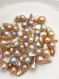 35pcs AAA 11-14mm Natural Orange Flame ball Pearl - no hole,FL15-T4-3