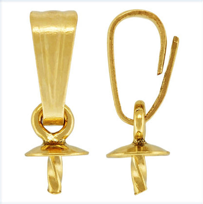 2pcs 5.3x2.2mm 14k goldfilled Simple Pendant Clasp, DIY earrings jewelry,AGF-P-001