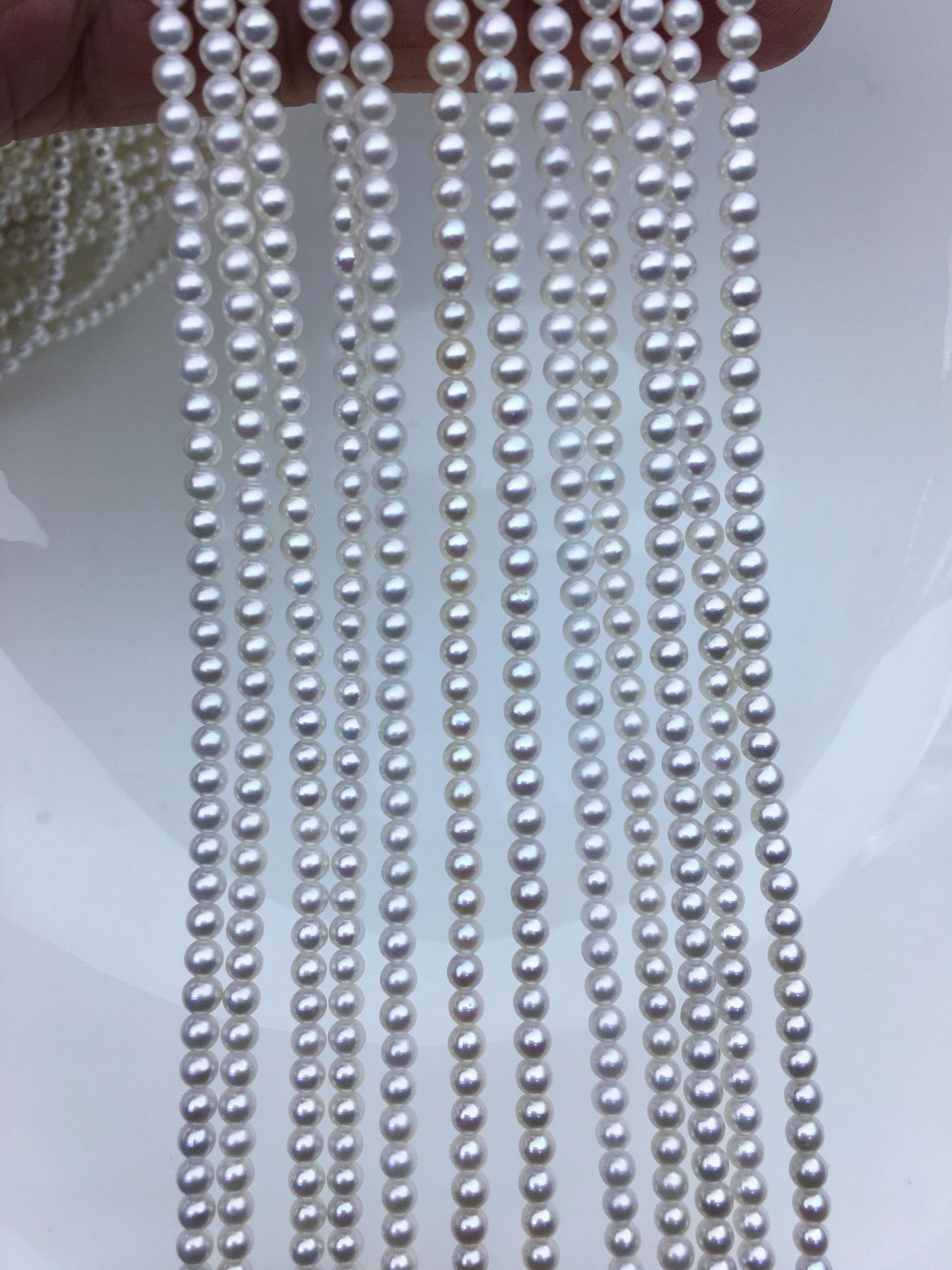 AAA 3-3.5mm white round freshwater pearls,white round pearl,pearl wholesale,RP3-3A-3