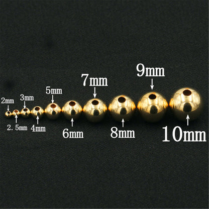 30pcs 14k goldfilled 2mm 3mm Round Beads,14k GF Spacer Beads,AGF-OTH-006