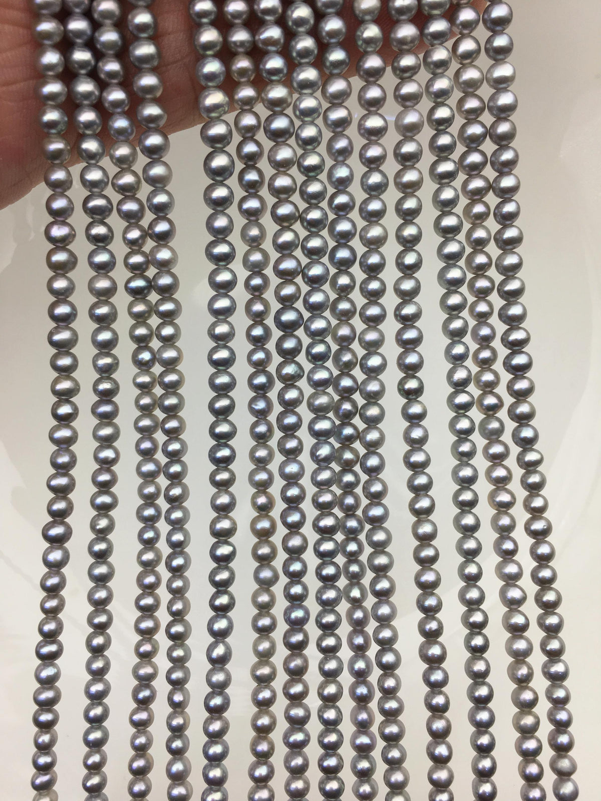AAA 3.5-4mm gray potato seed pearls,small pearl,Valentine's Day gift,for pearl necklace,for pearl bracelet,CR3-T3