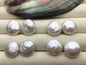 1 pair AA+ 16-18mm Big Thick White coin Freshwater Pearls Pair,high luster- Coin Pearl-petite Pearl- Pearl Jewelry,COIN17-2A-4-3