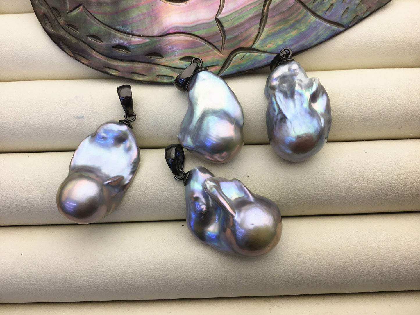 1pc AA+ 13-17mm big gray baroque pearl pendant necklace,S925 Sterling silver pendant,NC1-T31