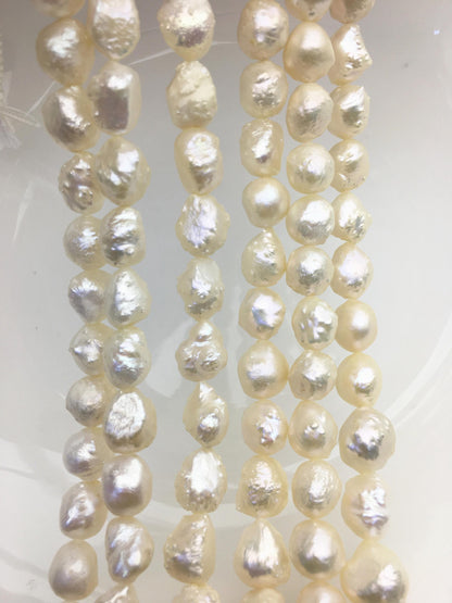 AAA 9-10mm natural white thorn freshwater pearl,LM9-T7