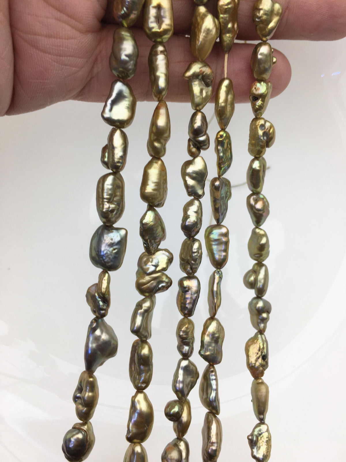 AA+ 7-8mm brown Keshi Pearl Necklace,Genuine Fresh Water Pearl,Wedding Necklace,Mothers Day,ZS-80-10-26