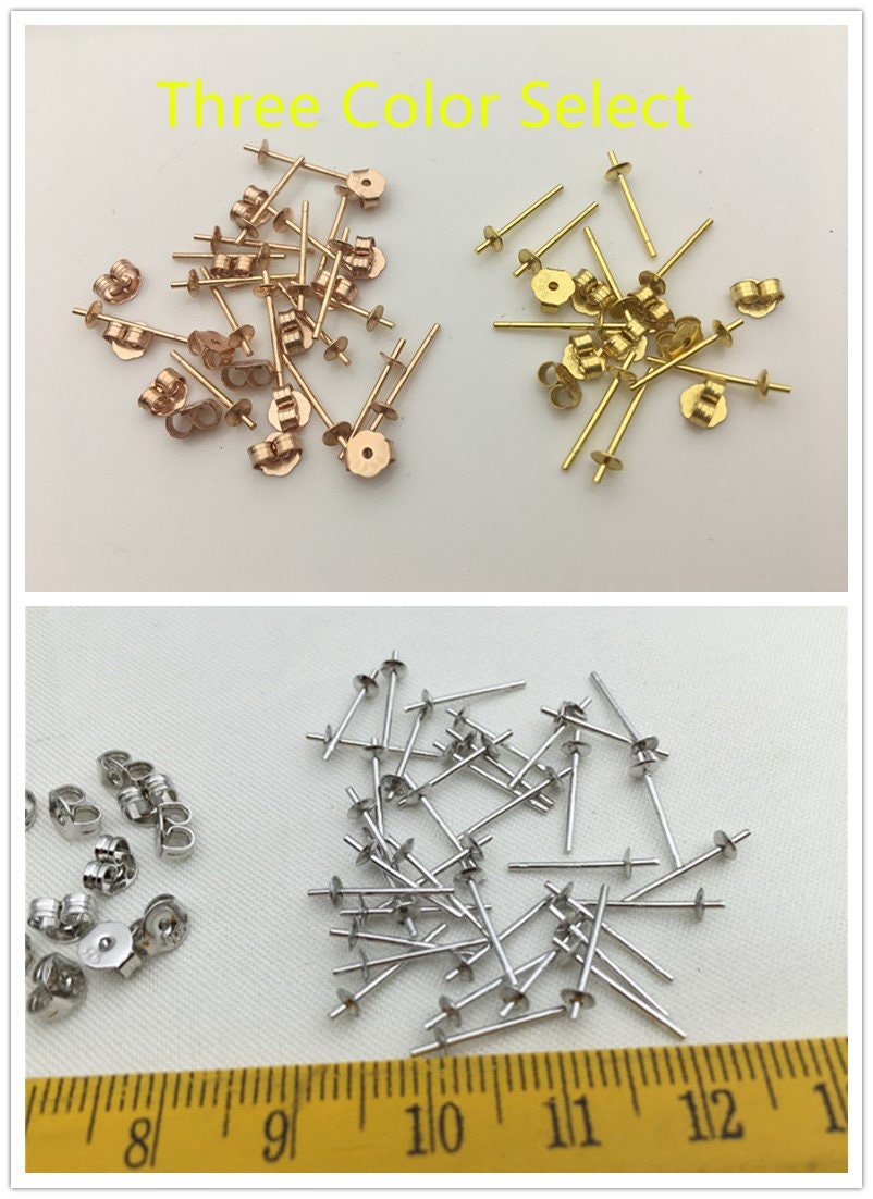 Quality Update! High quality sterling silver stud,s925 sterling silver stud, rose gold,yellow gold stud for earrings,ASL-ER-003