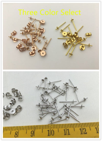 Quality Update! High quality sterling silver stud,s925 sterling silver stud, rose gold,yellow gold stud for earrings,ASL-ER-003