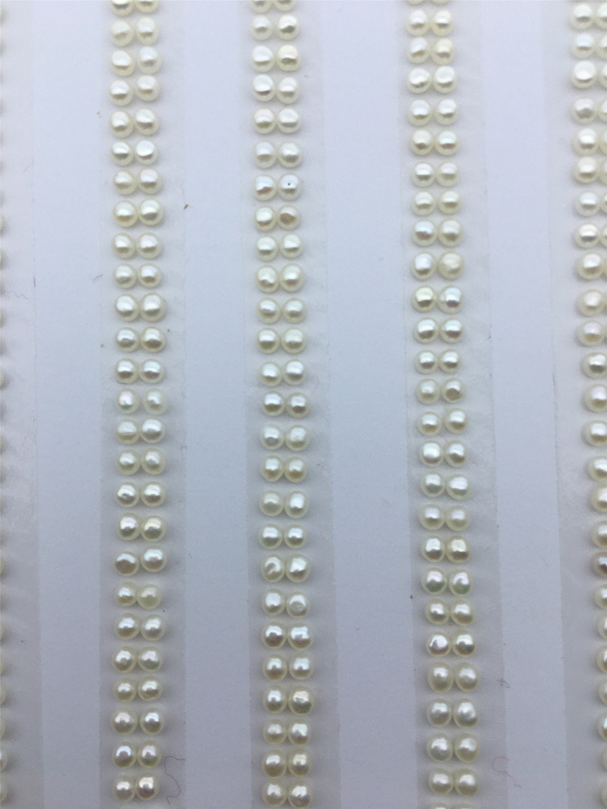 10 pairs AAA 2-2.5mm Seed Button freshwater Pearls,0.8mm half hole,white color pearl for ring,BTN2-4A-1-4