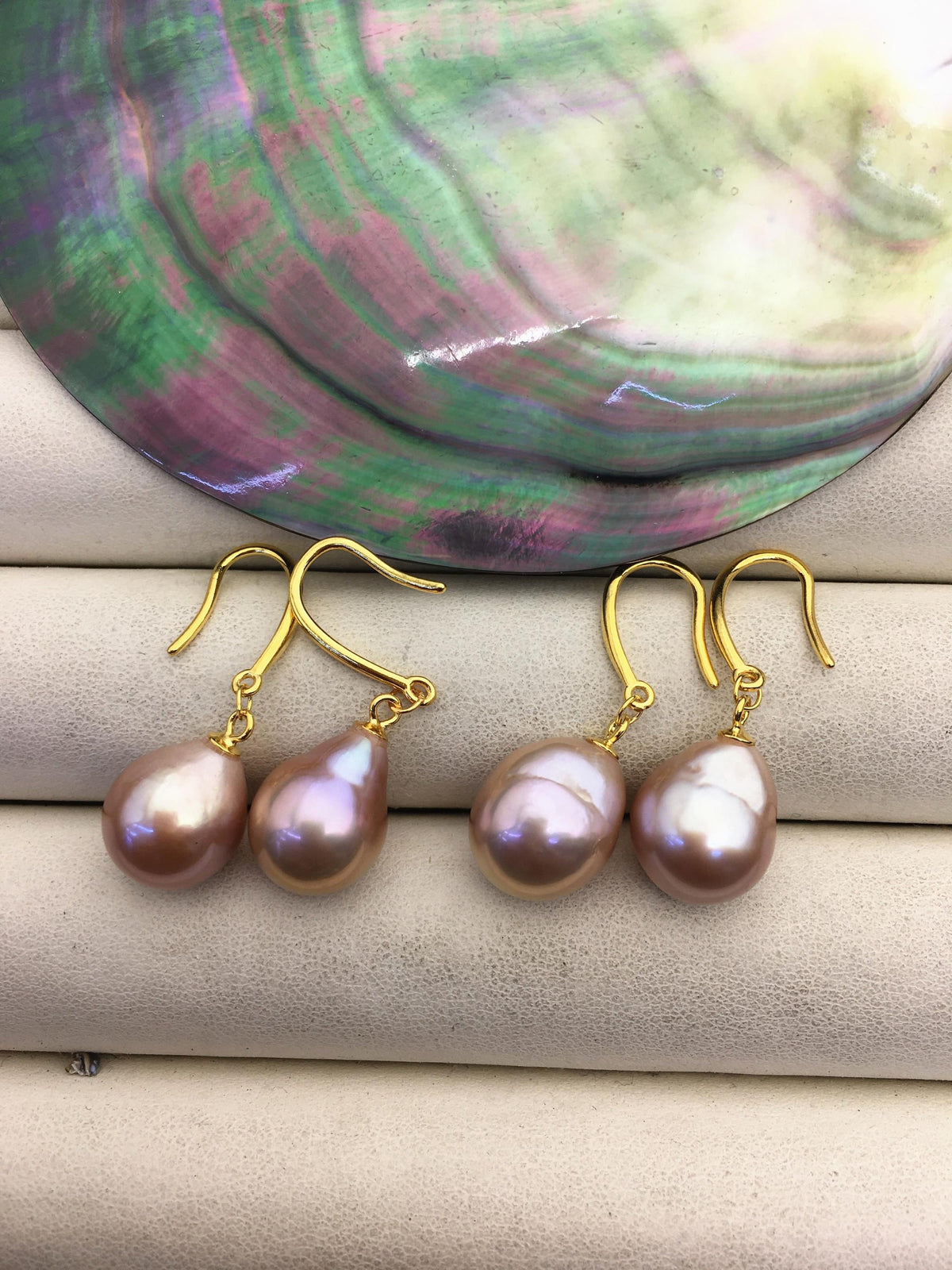 AAA 10-11mm natural rianbow drop edison pearl dangle earrings,yellow gold S925 Sterling Sliver earrings,wedding pearl earrings,SE3-T9-71
