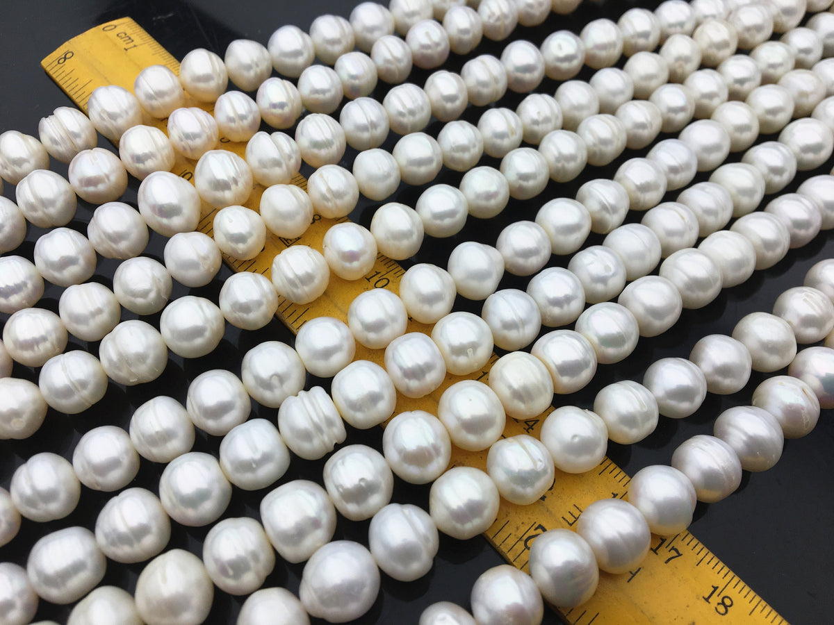 AA 10.5-11.5mm whtie button round freshwater loose pearls,SM11-2A-2