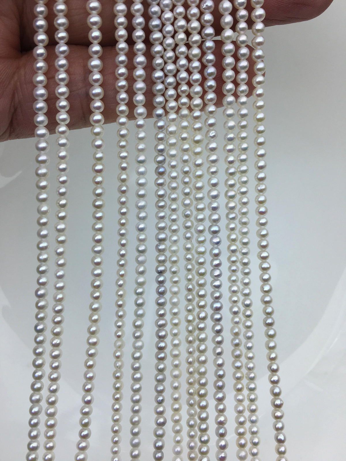 AA+ 2.5-3mm white near round seed freshwater pearls,Valentine's Day gift,for pearl necklace,loose freshwater pearl,RP2-T2