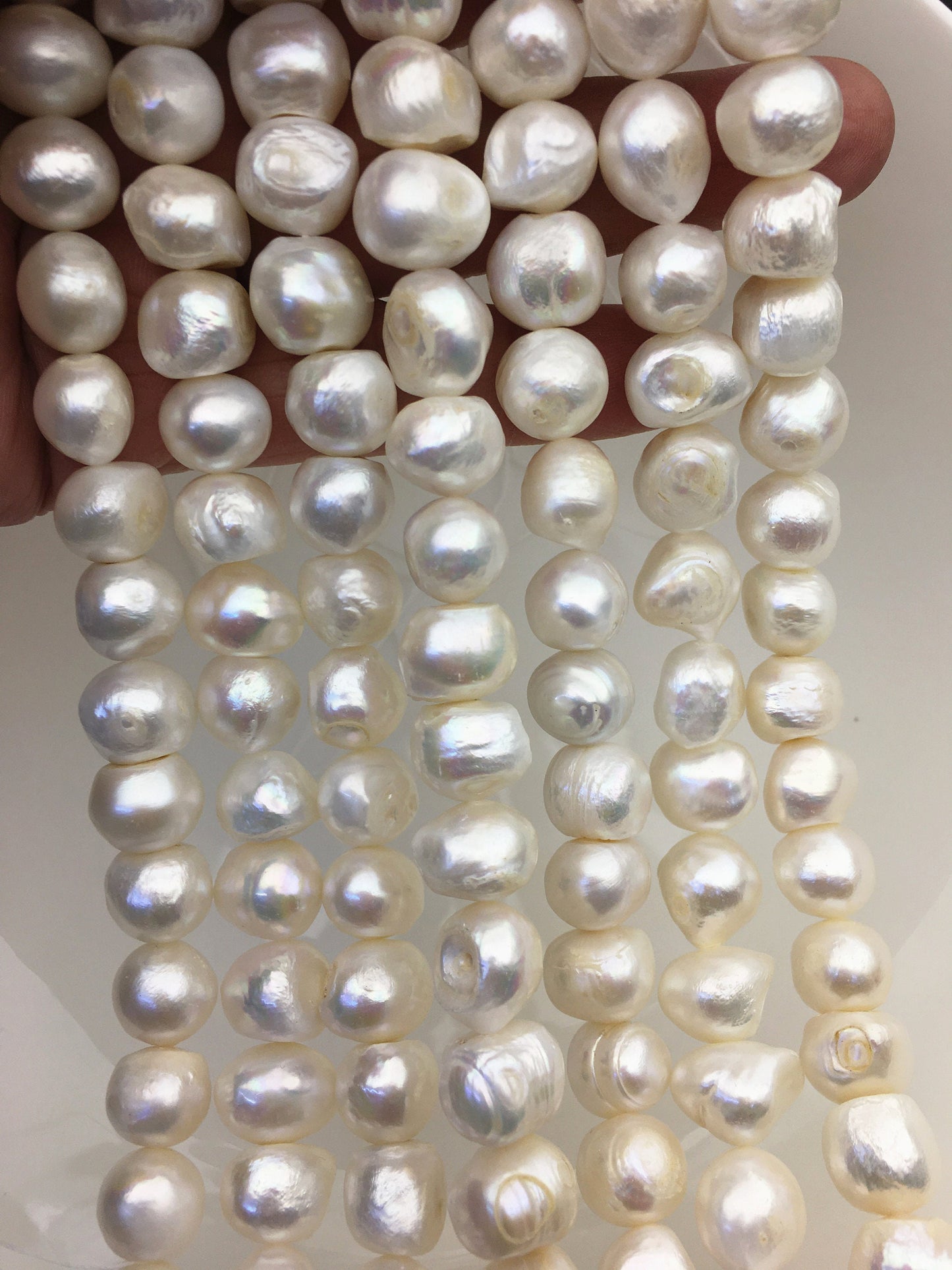 AA 10.5-12mm Big White baroque freshwater pearl,CR13-2A-1
