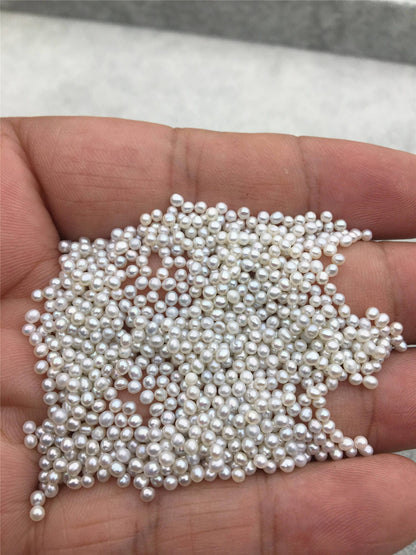 Rare!20pcs AAA 2-2.5mm natural gray near round freshwater seed pearls,20pcs no hole,diy pearl beads,Happiness,birthday,RP2-3A-15