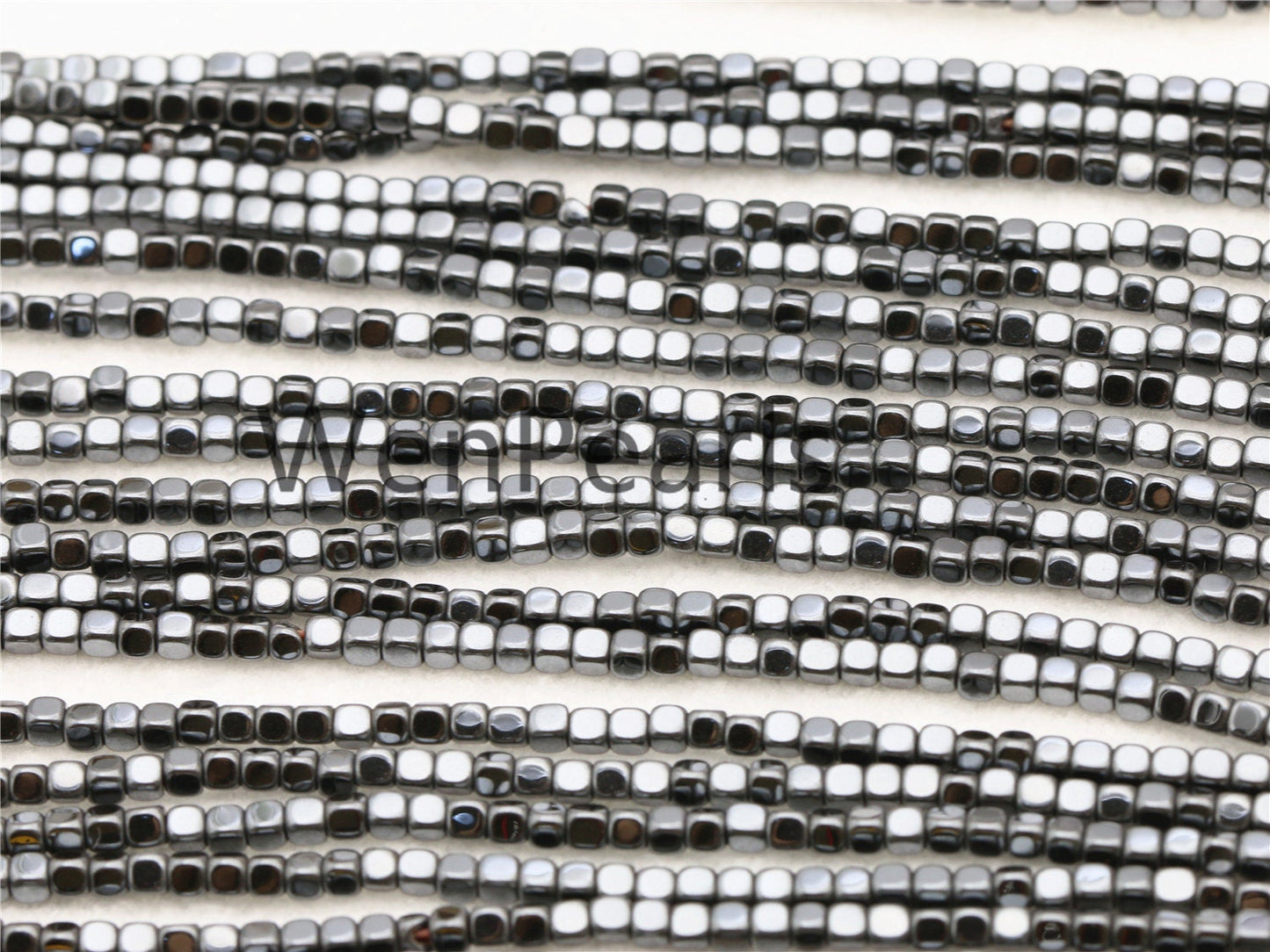 Hematite,2mmx2mm cube square Beads,AAA, 15.5 inches,G50-CU22-001