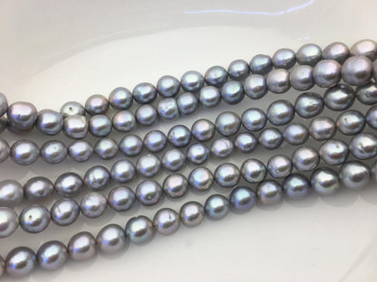 AA+ 10-12mm white oval Edison Freshwater Pearl,ED12-2A-5-4