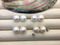 5 pairs AA 12-13mm White baroque Pearl Stud Earrings,freshwater pearl earrings,Wedding,classic pearl studs,SE1-069-29