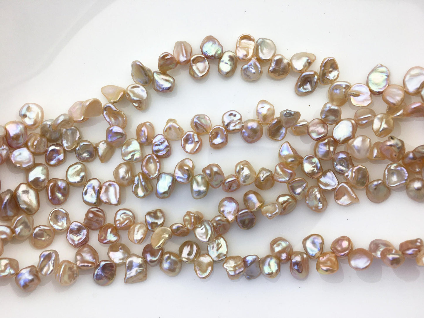 AAA+ 7-8mm Natural Purple Keshi Freshwater Pearls,keshi pearl strands,ZS-129-20