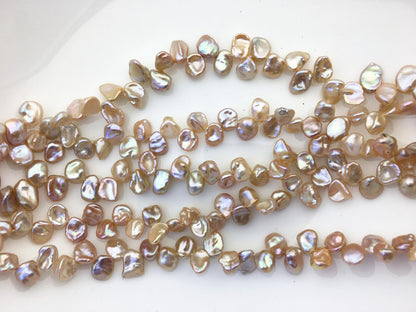 AAA+ 7-8mm Natural Purple Keshi Freshwater Pearls,keshi pearl strands,ZS-129-20