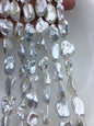AA+ 14-16mm white twist long keshi Freshwater Pearl,DIY Loose Freshwater Pearl,wholesale price,china wholesale pearl,ZS-200-116