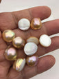 13pcs AAA 14-15mm natural color Baroque Teardrop Mabe Freshwater Pearls,no hole,MB-T33
