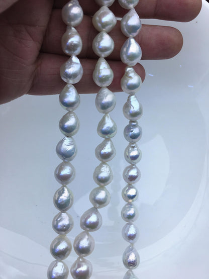 AA+ 9-11mm white teardrop Edison Freshwater Pearl,ED12-2A-5-65