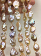 15.5'' AA+ 12-15mm natural mix color flame ball pearl,FL15-2A-5-2
