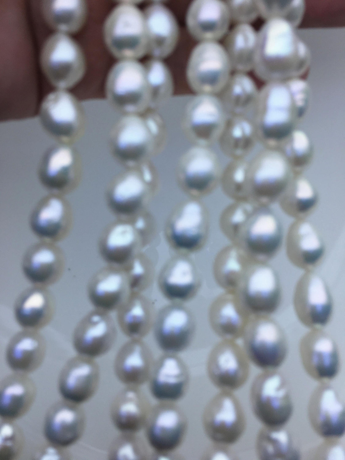 AA 9-11mm white drop Edison Freshwater Pearl,ED12-2A-5-67