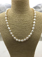 AA+ 17.8'' 8mm White Nugget Pearl necklace,pearl necklace, NPN1-009