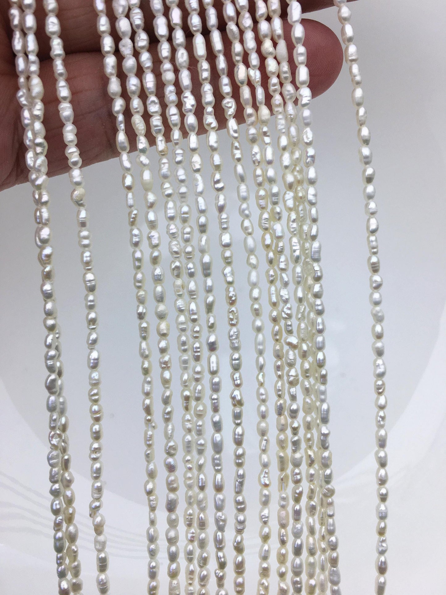 AA 2-2.2mm white tiny nugget seed pearls,irregular nugget freshwater pearl strand,cheap price,pearl factory china,LM2-2A-2