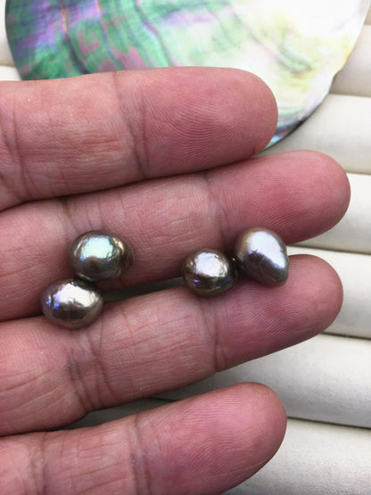 7 pairs AAA 8-9mm baroque drop edison freshwater pearl Pair,no hole,ED11-3A-2-8