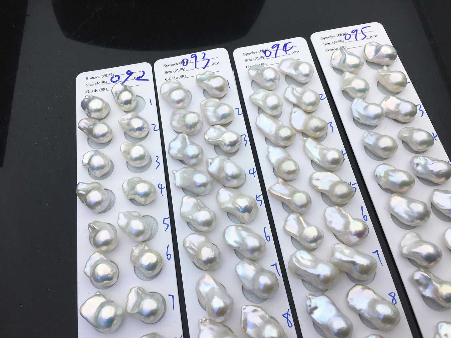 AAA 12-16x18-22mm White Flame ball Pearl Pairs - 0.9mm top half hole,large Baroque freshwater pearl pairs,FL15-3A-8-50