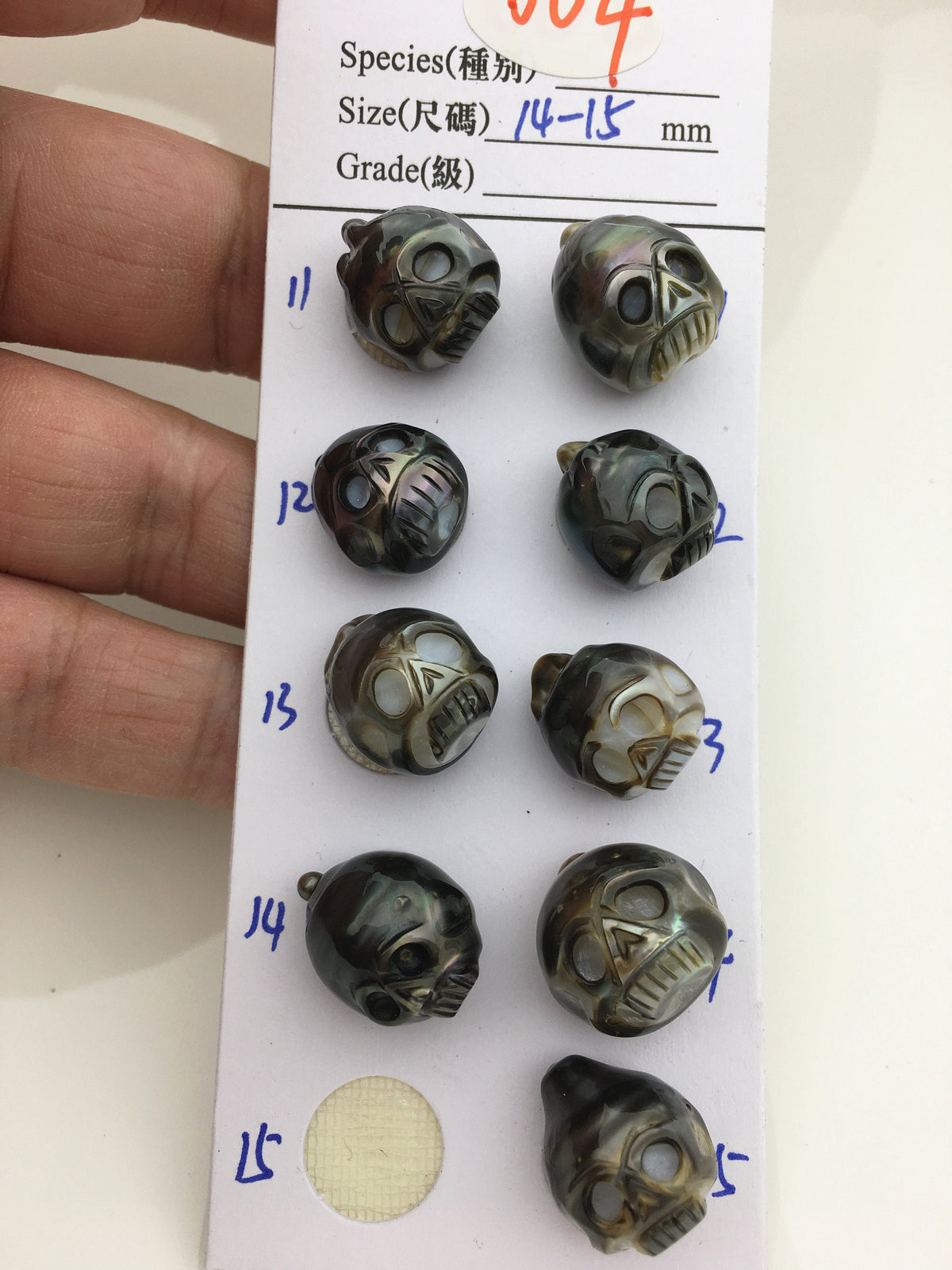 1pc 12-14mm Big Tahitian HandMade Carved Skull Sea Pearl Beads For necklace pendant earrings,Natural Color,Diy pearl,CAC-SKU-015-1