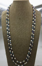 64 inches 7mm white black nugget pearl Necklace,Wedding Necklace,Mothers Day,Happiness,wholesale,NPN1-025