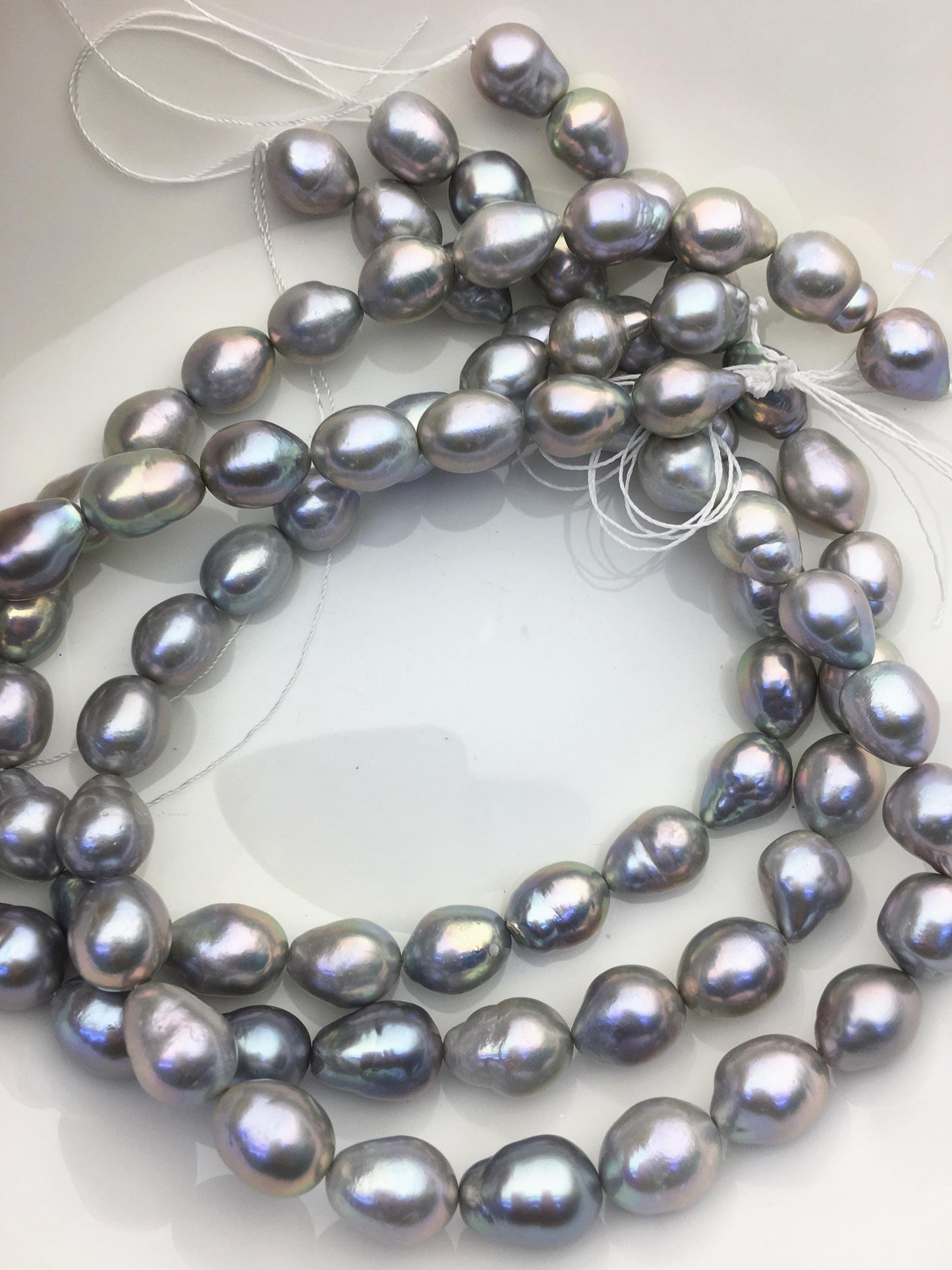 AA+ 11-13mm gray rice drop Edison Freshwater Pearl,ED12-2A-5-27