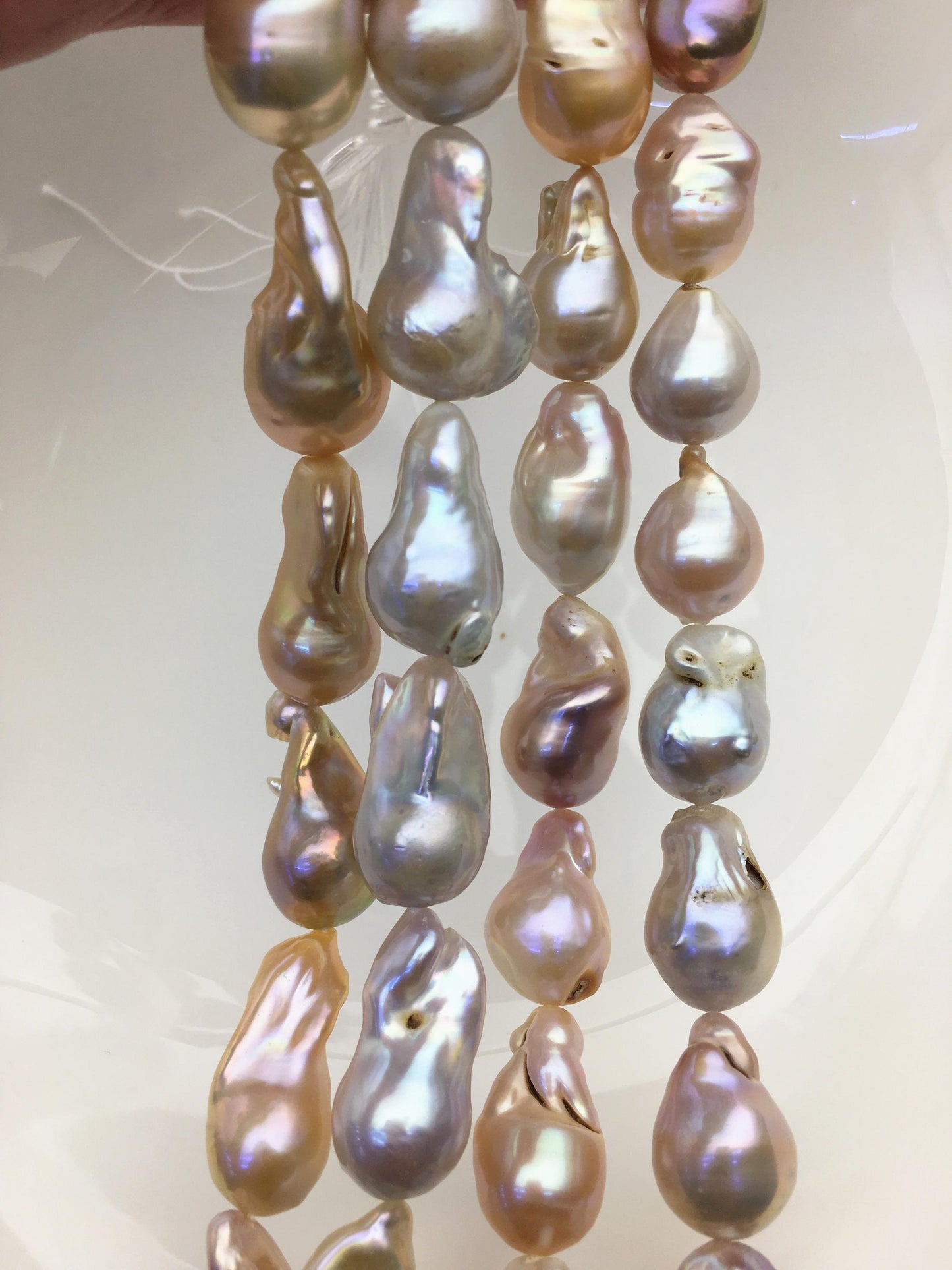 1 strand 15.5'' A 12-15mm natural color flame ball pearl,FL15-2A-5-35