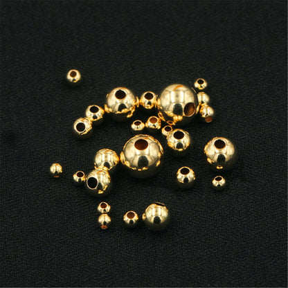 30pcs 14k goldfilled 2mm 3mm Round Beads,14k GF Spacer Beads,AGF-OTH-006