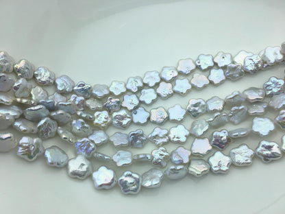 AAA 11-13mm white plum blossom Freshwater Pearl,ZS-119-2