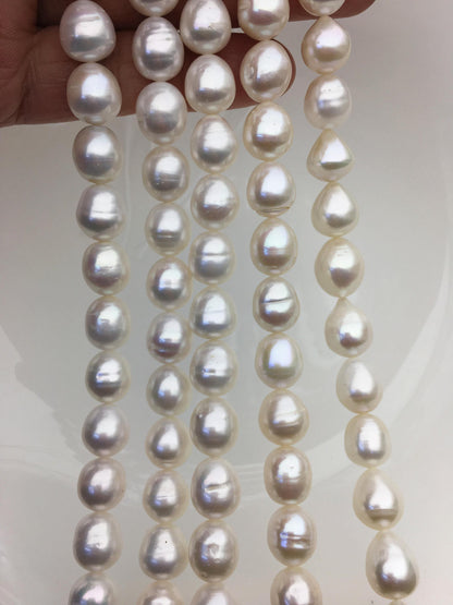 AA+ 10-11mm white rice freshwater pearls,LR11-T3