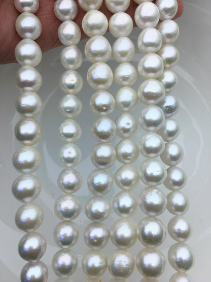 AA+ 10-12mm white baroque drop Edison Freshwater Pearl,ED12-2A-5-33