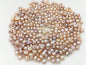 20pcs AAA 3-3.5mm Purple Seed Button freshwater Pearls,half drilled,BTN3-4A-8-3