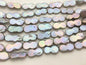 AAA 10-11mm gray rainbow gourd baroque pearl around 20 pcs,Grade White Baroque Gourd,DIY,high luster,ZS-114-16