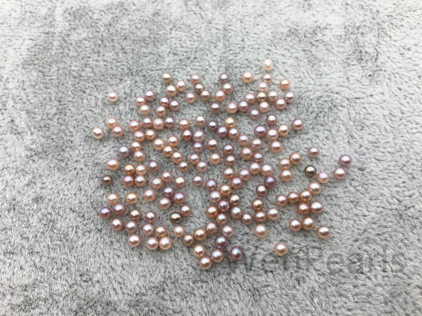 AAA 2-2.3mm purple round seed freshwater pearls,half hole,tiny pearl supply,good quality,no hole,through hole,RP2-3A-9