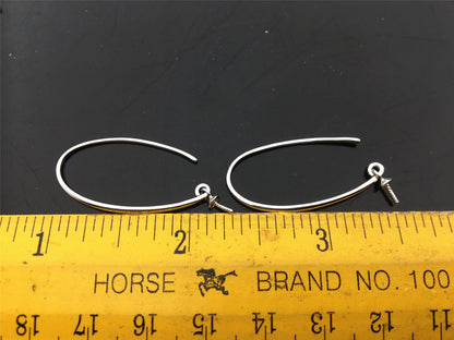 Big S925 Sterling Silver White/Yellow dangle hook earrings, Sterling Silver, for dangle earrings,DIY,wholesale,ASL-ER-018