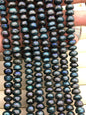 AAA 7.5-8.5mm deep blue carved face button round freshwater pearls,Cultured freshwater pearls beads,SM9-3A-92-3